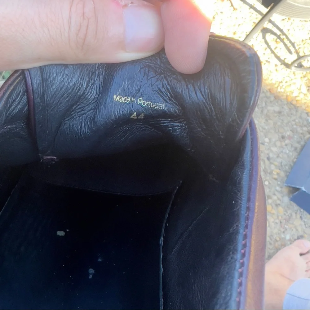 Sandro Paris leather sneakers Hermes red brown white soles 10.5 us - Picture 8 of 9